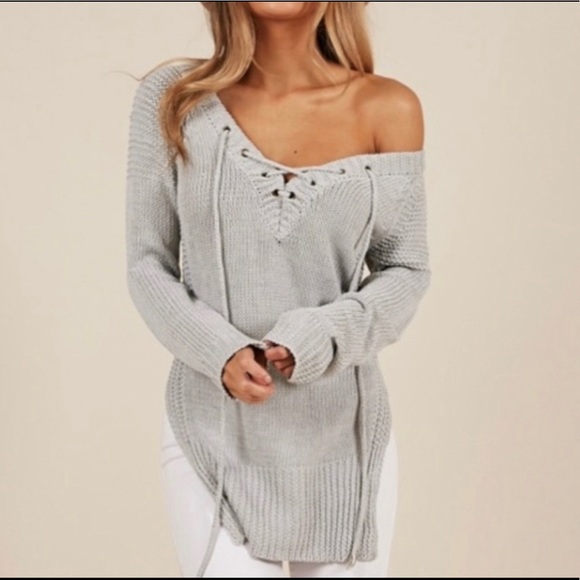 Showpo. Sweaters - Showpo Grey Knit Sweater